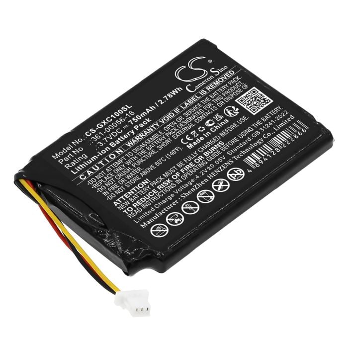Garmin mittalaitteen 0100261810 / XERO C1 PRO Chronograph yhteensopiva akku 750mAh