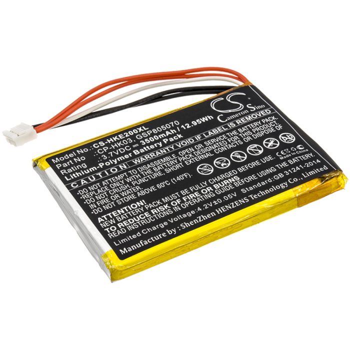 Harman/Kardon kaiuttimien Esquire 2 yhteensopiva akku 3500mAh