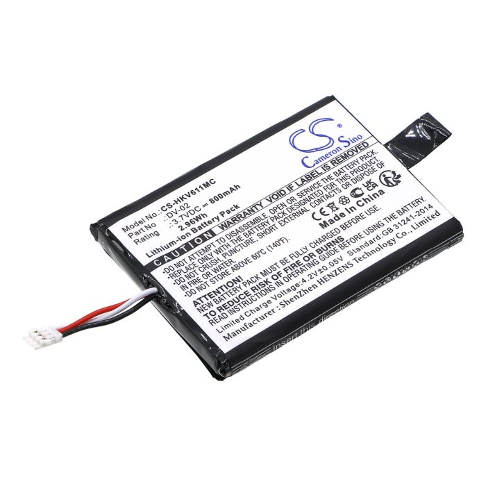 Hikvision valvontakameran DS-MH611 / iDS-TCO100F yhteensopiva akku 800mAh
