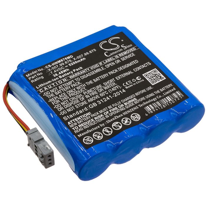 Heine lääketieteellisen laitteen mPack / mPack LL yhteensopiva akku 5200mAh