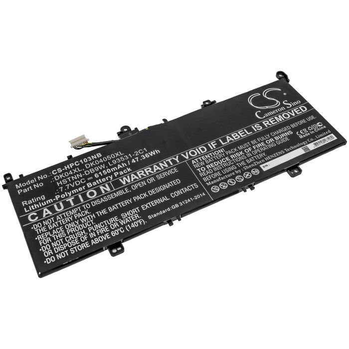 HP kannettavan tietokoneen Chromebook X360 13c / Elite C1030 yhteensopiva akku 6150mAh