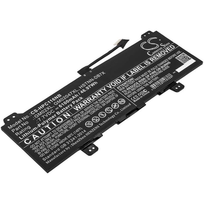 HP Chromebook 11 G6, Chromebook 11 G6 EE, Chromebook 11 G7 akku 6100mAh HP Chromebook 11 G6, Chromebook 11 G6 EE, Chromebook 11 G7 akku 6100mAh