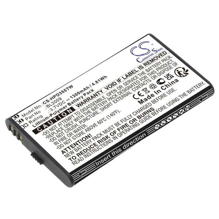 Hytera radiopuhelimen PD355 / PD365 yhteensopiva akku 1300mAh
