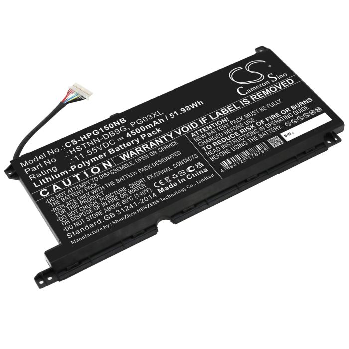 HP kannettavan tietokoneen Pavilion Gaming 15-ec0020ng / Pavilion Gaming 15-DK0397NIA yhteensopiva akku 4500mAh