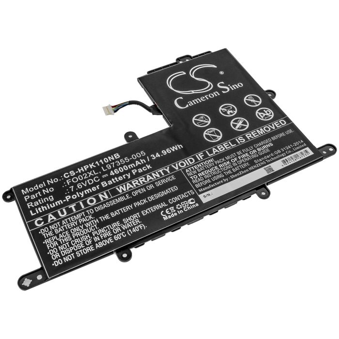 HP kannettavan tietokoneen Chromebook 11A / Chromebook 11A-NA yhteensopiva akku 4600mAh