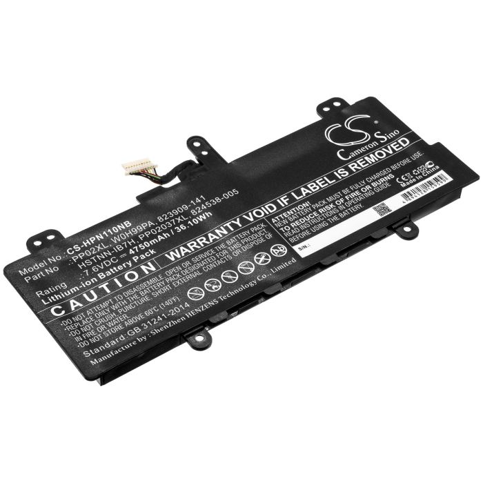 HP kannettavan tietokoneen Pavilion 11-S001TU / Pavilion 11-S002TU yhteensopiva akku 4750mAh