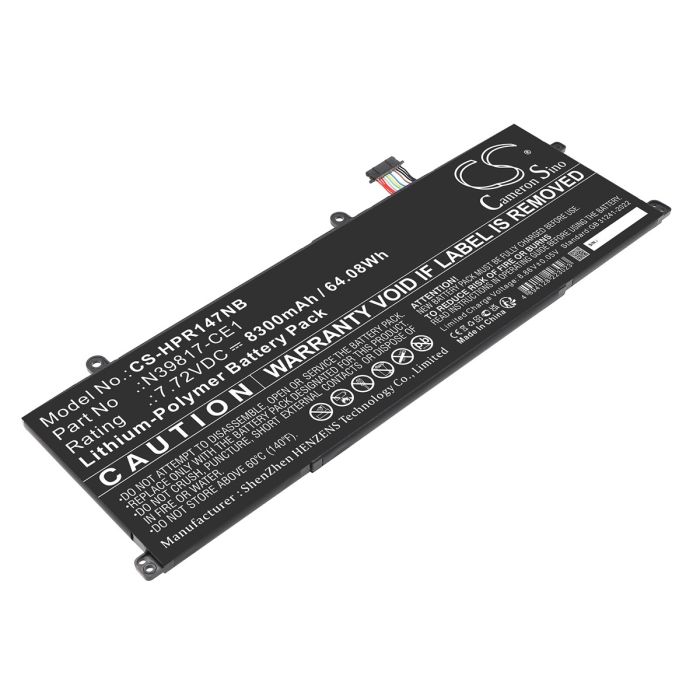 HP kannettavan tietokoneen Book pro 16 / Envy x360 2-in-1 16-ad0097nr yhteensopiva akku 8300mAh