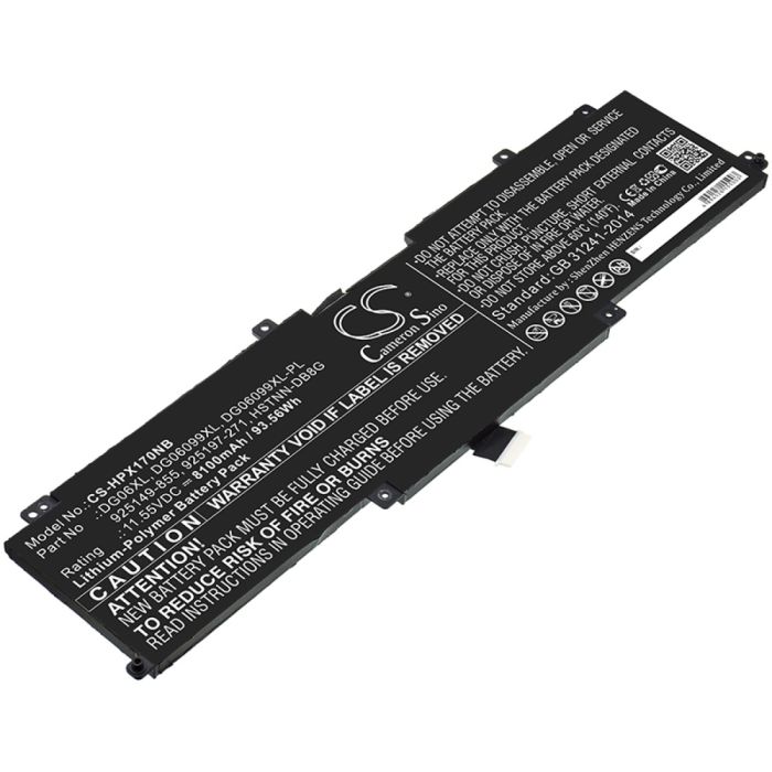 HP kannettavan tietokoneen Omen X 17 / OMEN X 17 ap010nr yhteensopiva akku 8100mAh