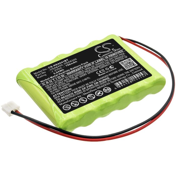 Yale hälytysjärjestelmien Alarm control panels / HSA6300 Family Alarm Control P yhteensopiva akku 700mAh