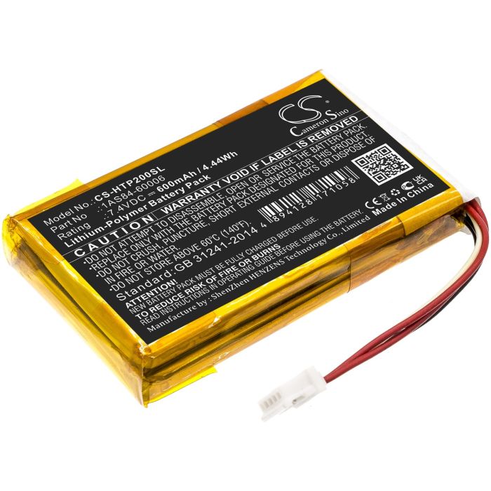 HP valokuvatulostimen Sprocket 200 yhteensopiva akku 600mAh