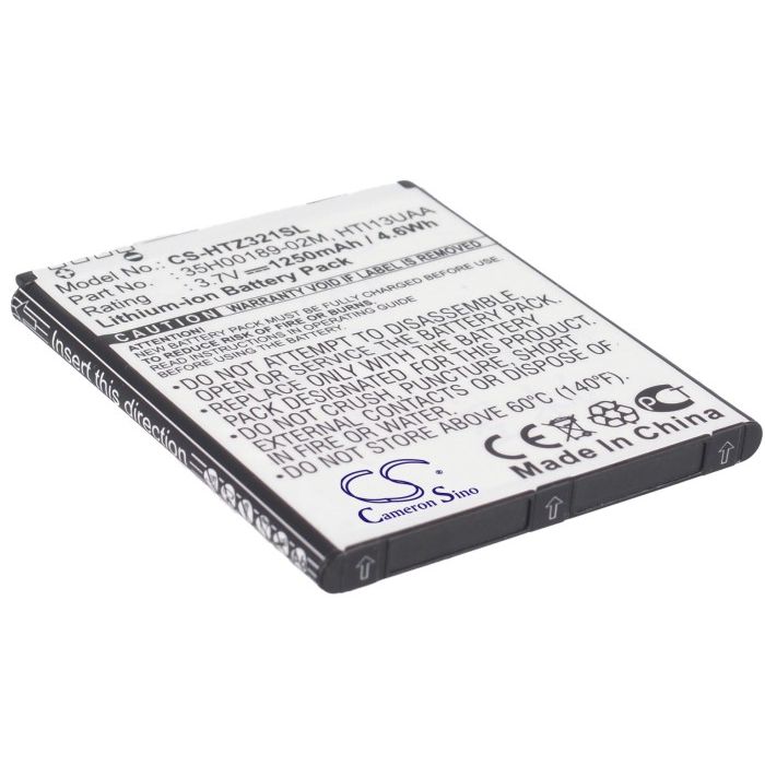 HTC J Z321e, J ISW13HT, Nippon, z321e, ISW13HT yhteensopiva akku - 1250mAh