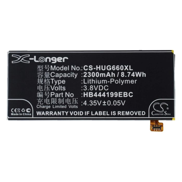 Huawei Ascend G660, Ascend G660-L075, Ascend G660-L75 akku 2300 mAh
