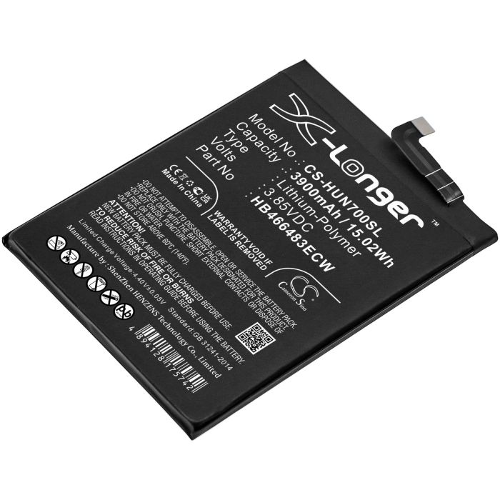 Huawei älypuhelinten JEF-AN00 / JEF-AN20 yhteensopiva akku 3900mAh