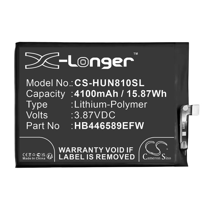 Huawei puhelimen Nova 8 SE / NZONE S7 Pro yhteensopiva akku 4100mAh