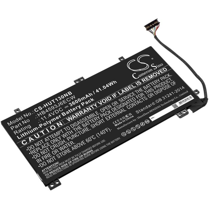 Huawei kannettavan tietokoneen MateBook 13 / MateBook 13 i7 yhteensopiva akku 3600mAh
