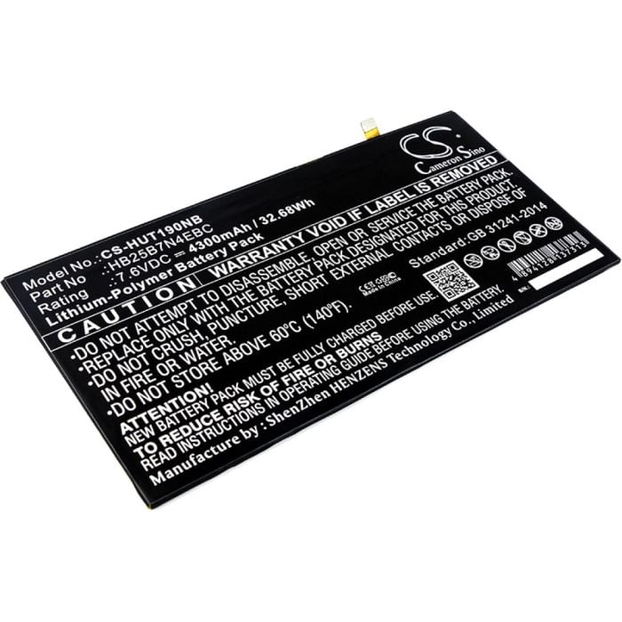 Huawei kannettavan tietokoneen HZ-W19 / MateBook yhteensopiva akku 4300mAh