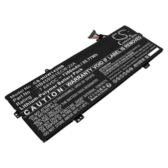 Huawei kannettavan tietokoneen MateBook X Pro 2021 / MateBook 14 KelvinL-WFH9B yhteensopiva akku 7300mAh Huawei kannettavan tietokoneen MateBook X Pro 2021 / MateBook 14 KelvinL-WFH9B yhteensopiva akku 7300mAh