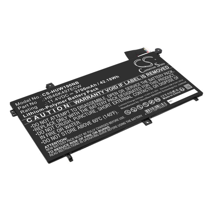 Huawei kannettavan tietokoneen MateBook D 2018 / MateBook D 53010BAJ yhteensopiva akku 3700mAh