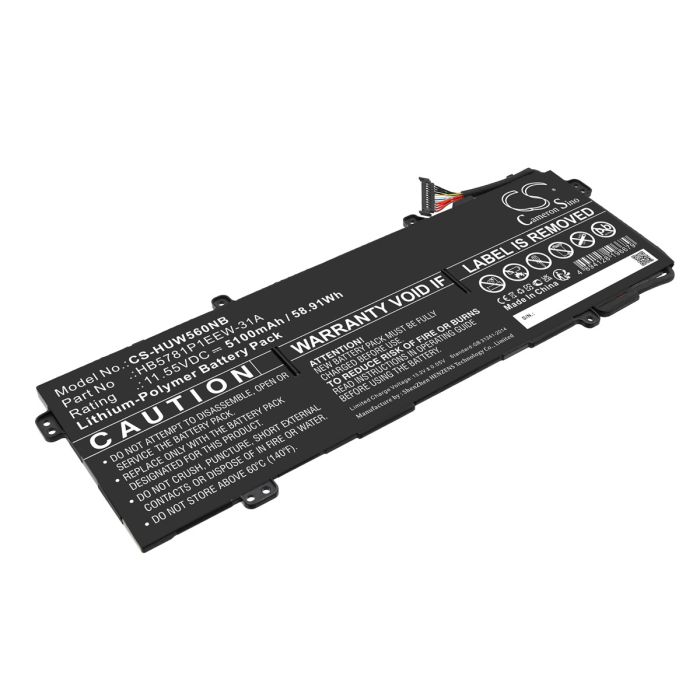 Huawei kannettavan tietokoneen MateBook 13S I5 11300H / MateBook 14S I7 yhteensopiva akku 5100mAh Huawei kannettavan tietokoneen MateBook 13S I5 11300H / MateBook 14S I7 yhteensopiva akku 5100mAh