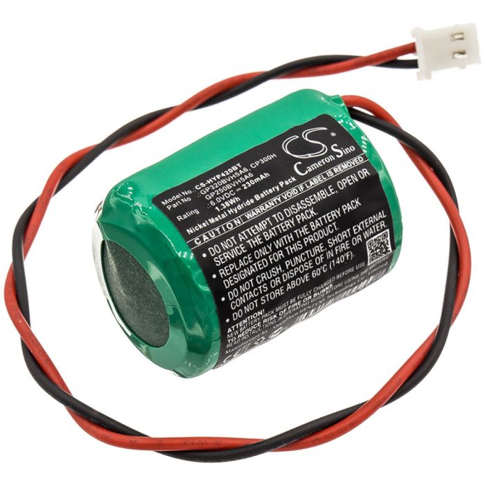 Honeywell hälytysjärjestelmien AG6/WB / HWAG6S yhteensopiva akku 230mAh