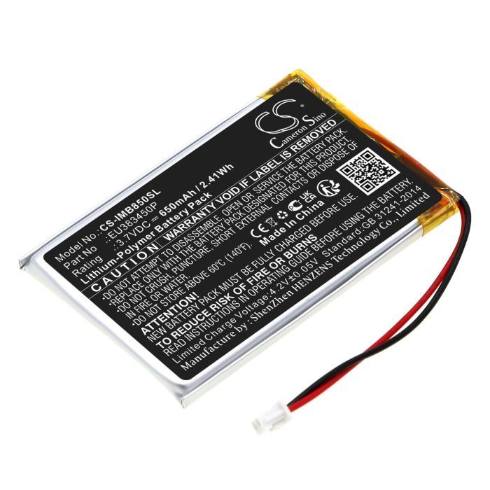 Ingenico maksupäätteen MOBY8500 / MOBY 8500 yhteensopiva akku 650mAh