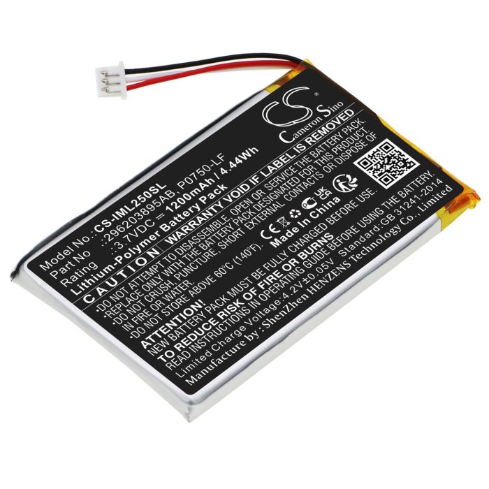 Ingenico maksupäätteen Link 2500 yhteensopiva akku 1200mAh