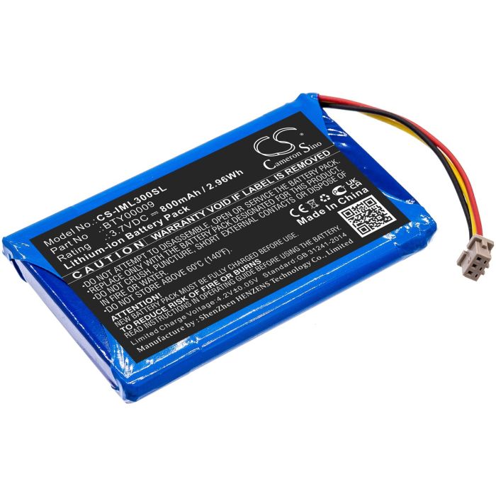 Ingenico maksupäätteen LEC-V03.00-0242 / Vital Act 3S yhteensopiva akku 800mAh