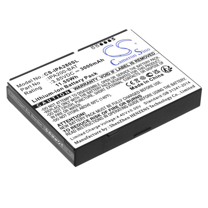 Ingenico maksupäätteen iPA200 / iPA280 yhteensopiva akku 3000mAh
