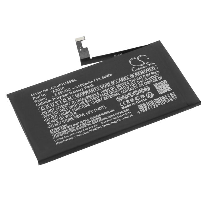 Apple iPhone 15 yhteensopiva akku 3500mAh