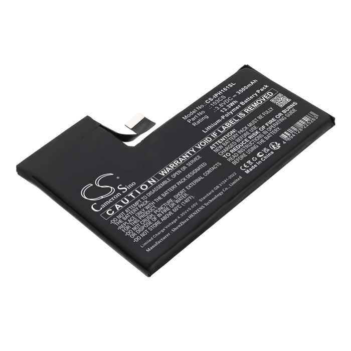 Apple iPhone 16 Pro yhteensopiva akku 3500mAh