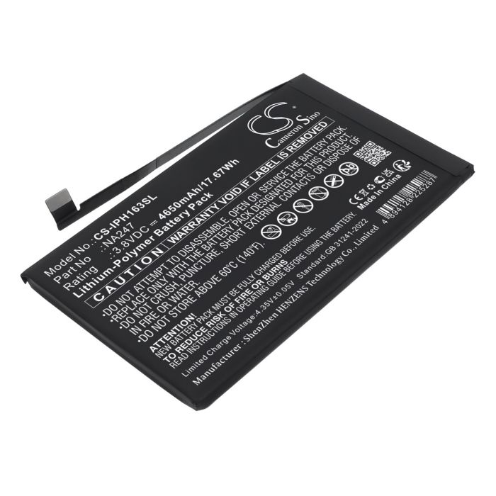 Apple iPhone 16 Plus yhteensopiva akku 4650mAh