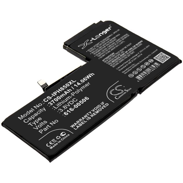Apple iPhone Xs Max yhteensopiva tehoakku 3700mAh