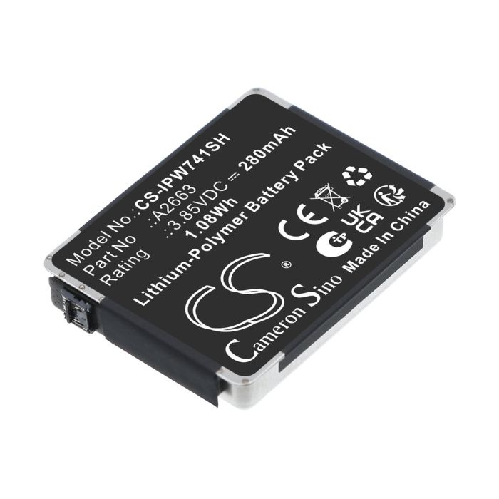 Apple älykellon A2473 / A2475 yhteensopiva akku 280mAh