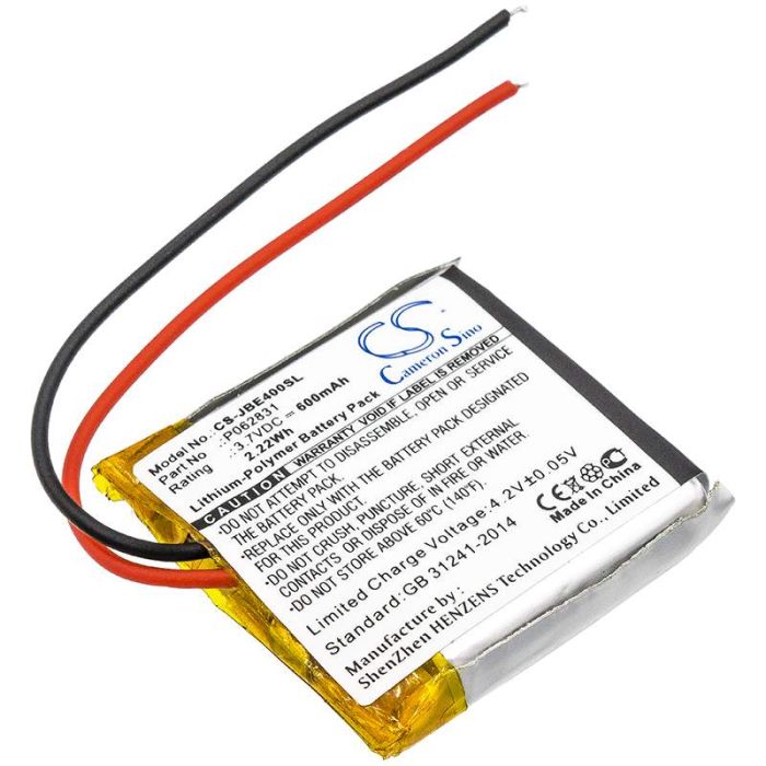 JBL Synchros S400BT akku 600mAh / 2.22Wh JBL Synchros S400BT akku 600mAh / 2.22Wh