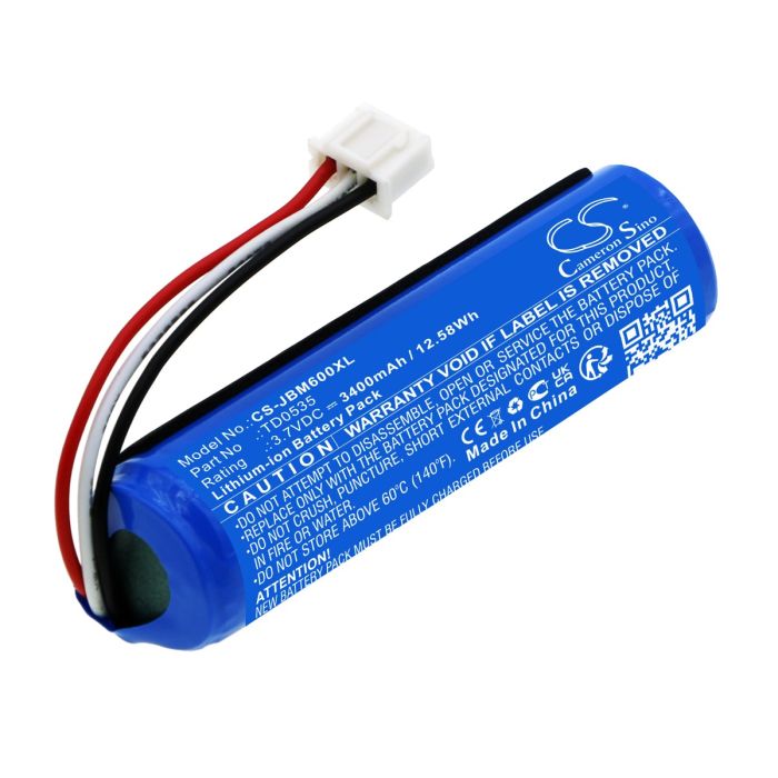 JBL mikrofonin KMC 600 yhteensopiva akku 3400mAh