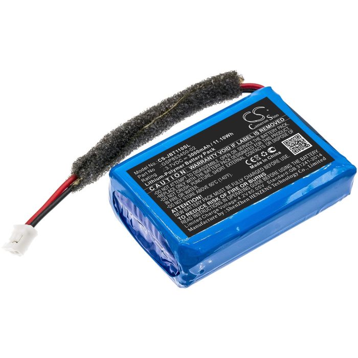 JBL kaiuttimien Turbo yhteensopiva akku 3000mAh