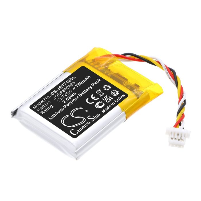 JBL langattomien kuulokkeiden Tune 710 BT yhteensopiva akku 700mAh