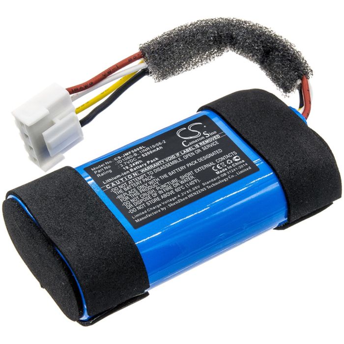 JBL kaiuttimien Flip 5 / JBLFLIP5WHTAM yhteensopiva akku 5200mAh JBL kaiuttimien Flip 5 / JBLFLIP5WHTAM yhteensopiva akku 5200mAh