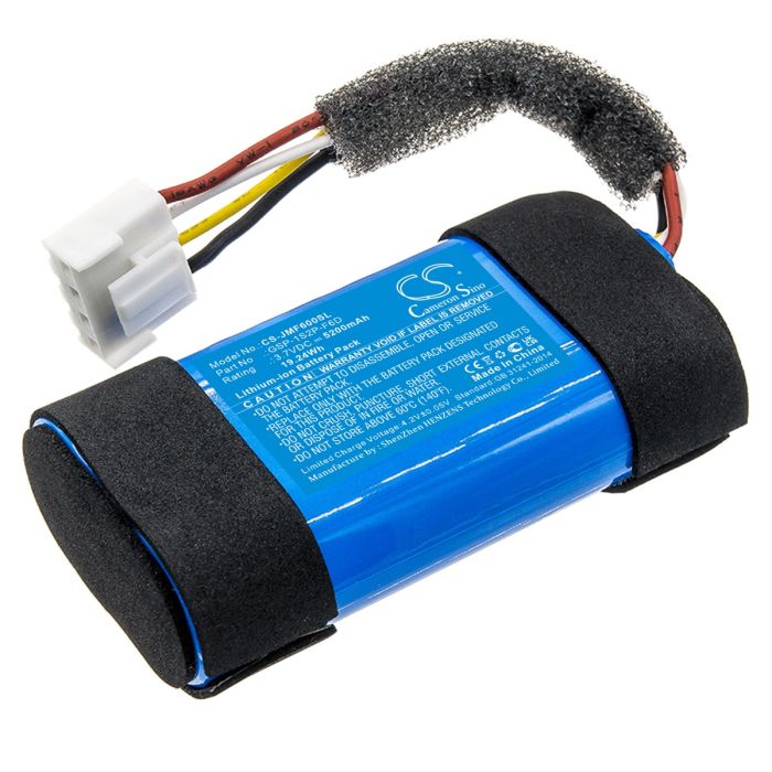 JBL kaiuttimen Flip 6 / JBLFLIP6BLUAM yhteensopiva akku 5200mAh JBL kaiuttimen Flip 6 / JBLFLIP6BLUAM yhteensopiva akku 5200mAh