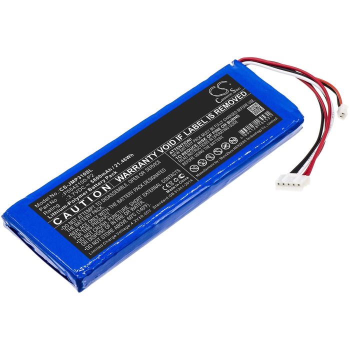 JBL kaiuttimien Pulse 3 Version 2 yhteensopiva akku 5800mAh