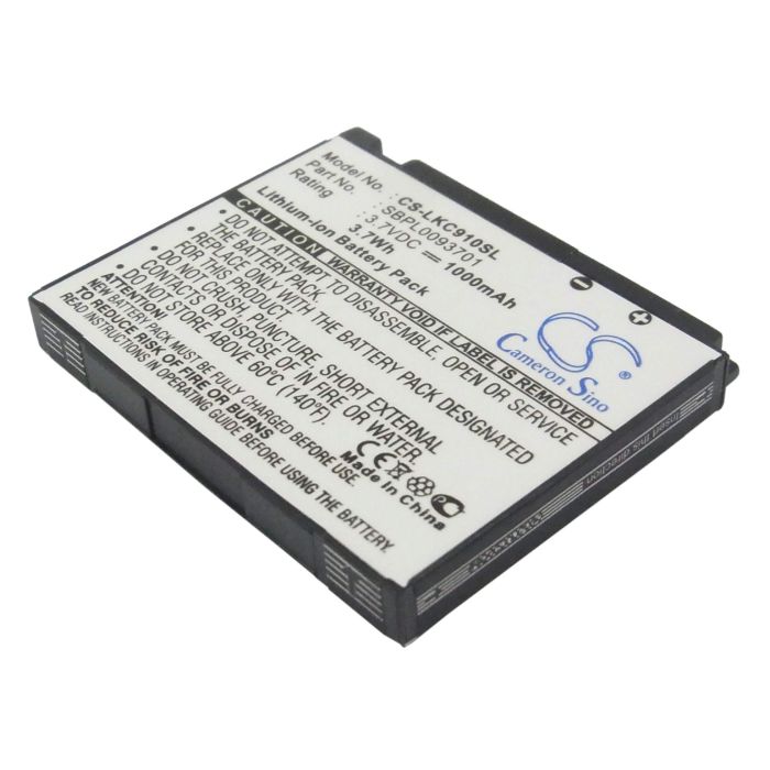 LG KC910 akku 1000mAh LG KC910 akku 1000mAh