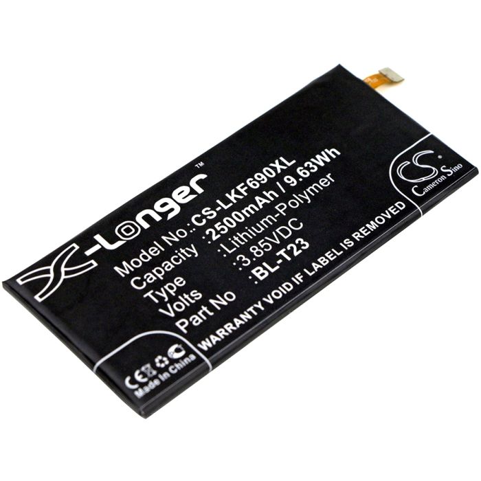 LG BL-T23, X Cam 4G yhteensopiva akku 2500 mAh