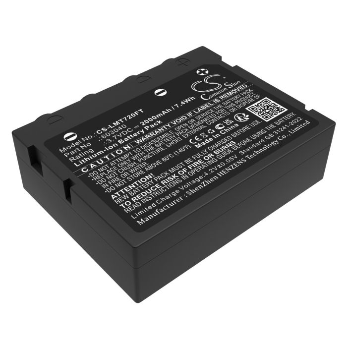 Ledlenser taskulampun H7 SE / H7R yhteensopiva akku 2000mAh