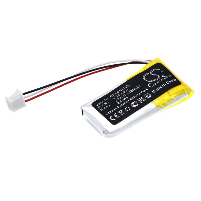Logitech langattomien kuulokkeiden G435 yhteensopiva akku 220mAh Logitech langattomien kuulokkeiden G435 yhteensopiva akku 220mAh