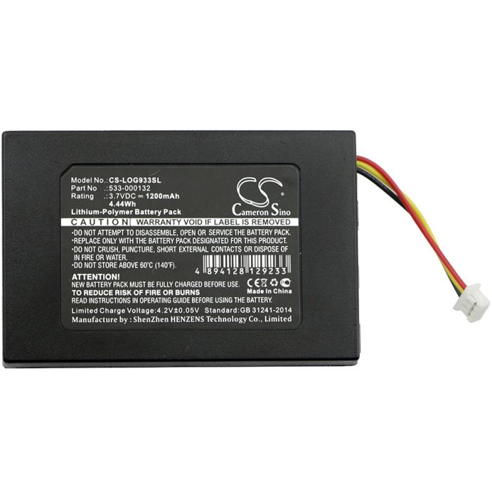 Logitech G533 akku 1200mAh / 4.44Wh