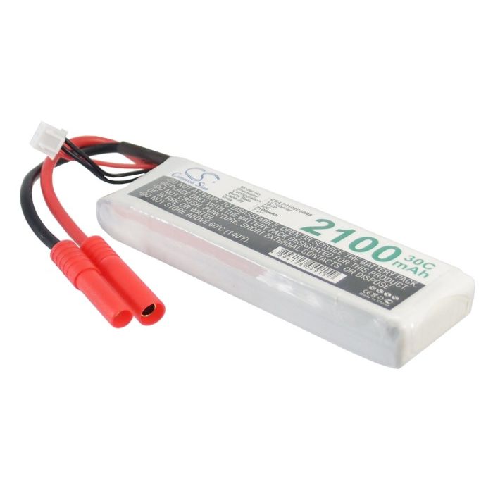 Li-Po akku, 2100mAh, 7,4V, Gold Plug