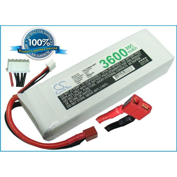 Li-Po akku, 3600mAh, 14,8V, 35C