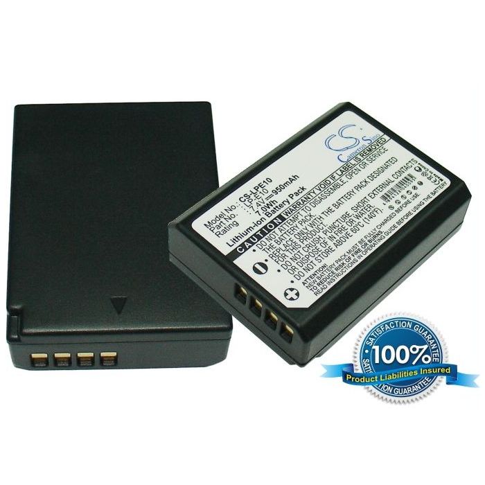 Canon LP-E10 yhteensopiva akku 950 mAh