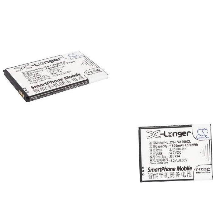 Lenovo A208t, A218t, A269 akku 1600 mAh