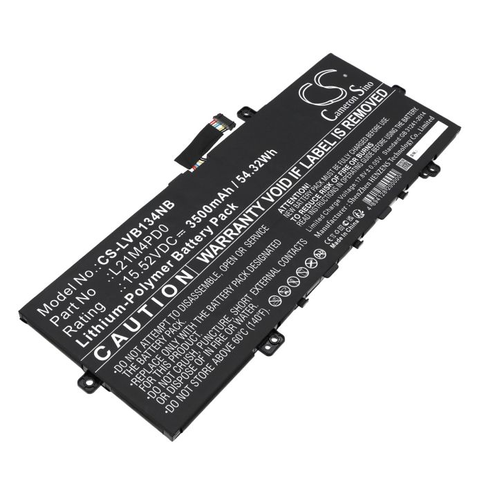 Lenovo kannettavan tietokoneen ThinkBook 13s G4 IAP-21AR001BGE / ThinkBook 13s G4 IAP-21AR0022US yhteensopiva akku 3500mAh